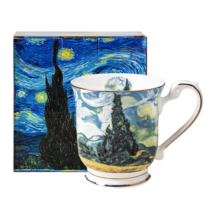 Van Gogh Bone China Cups