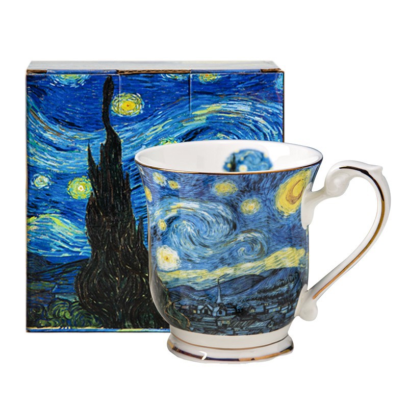 Van Gogh Bone China Cups