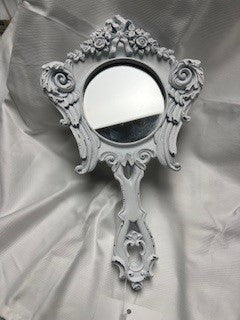 Vintage Distressed Victorian Handheld Mirror